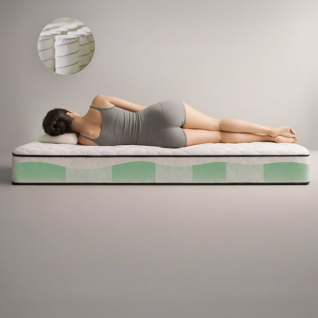Materasso a Molle con Coprimaterasso 80x190 cm H24