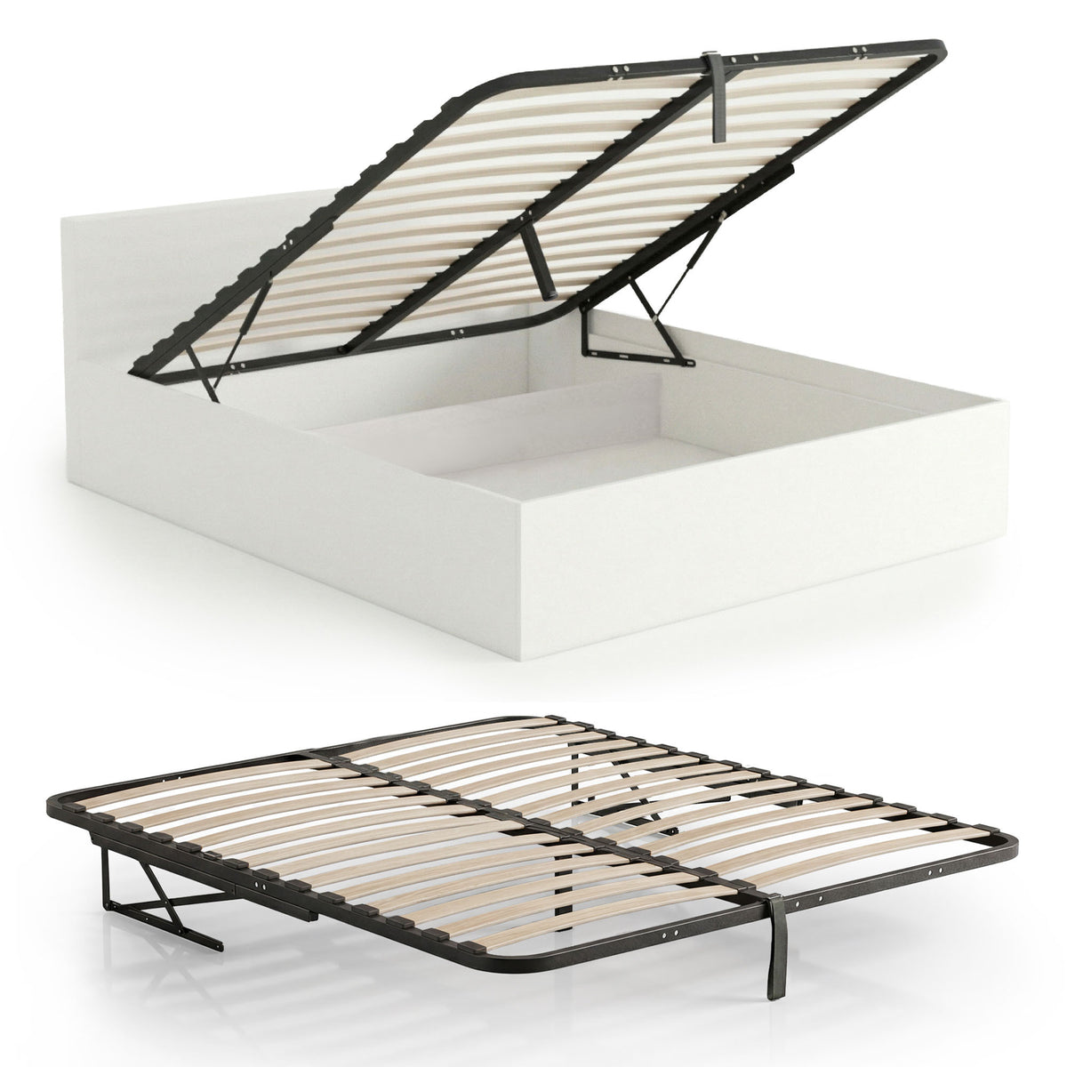 Rete Letto 160x200 cm 28 Doghe con Sollevamento