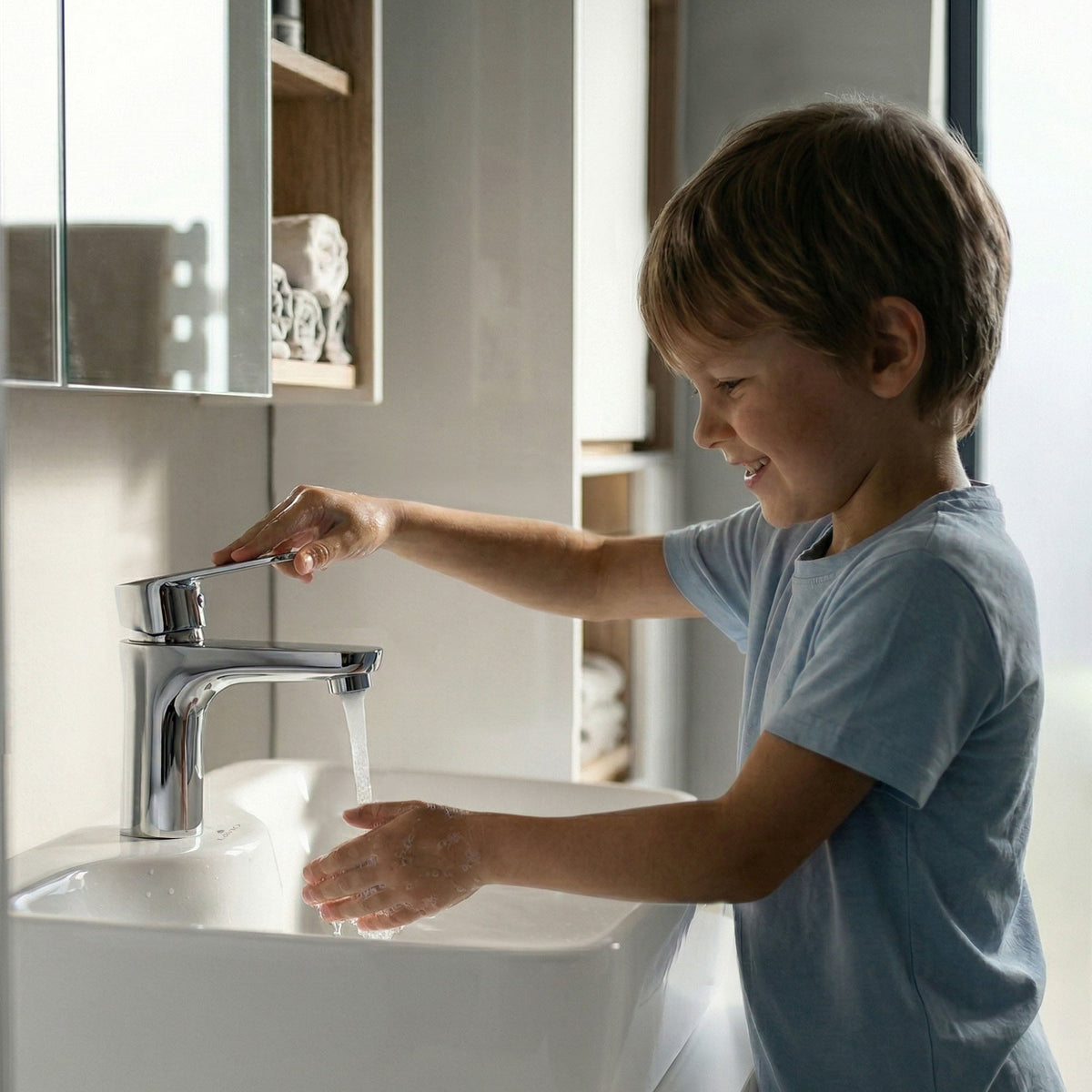Miscelatore Lavabo Basso – Cromato