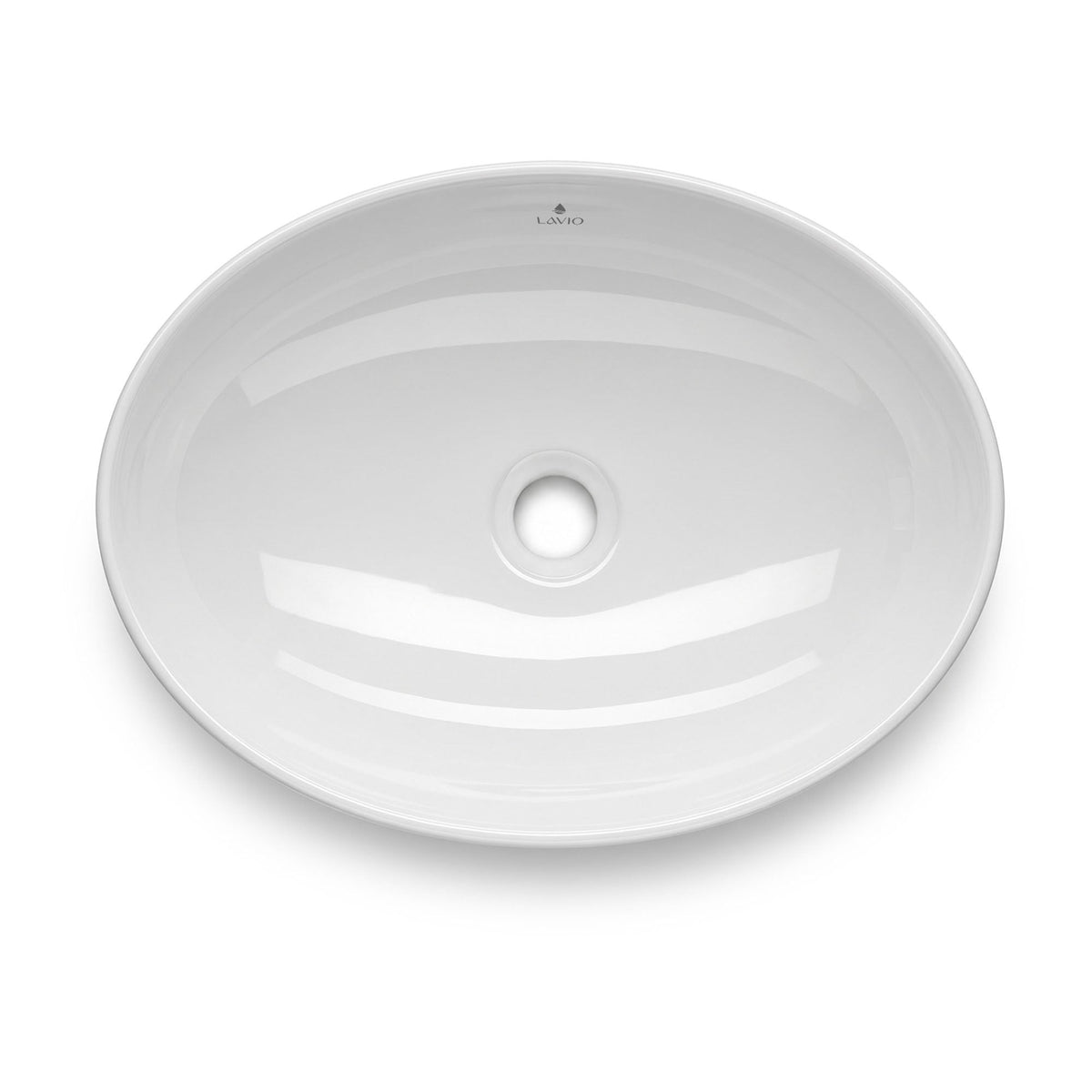 Lavabo d'Appoggio Ovale Ceramica 41 cm – Bianco