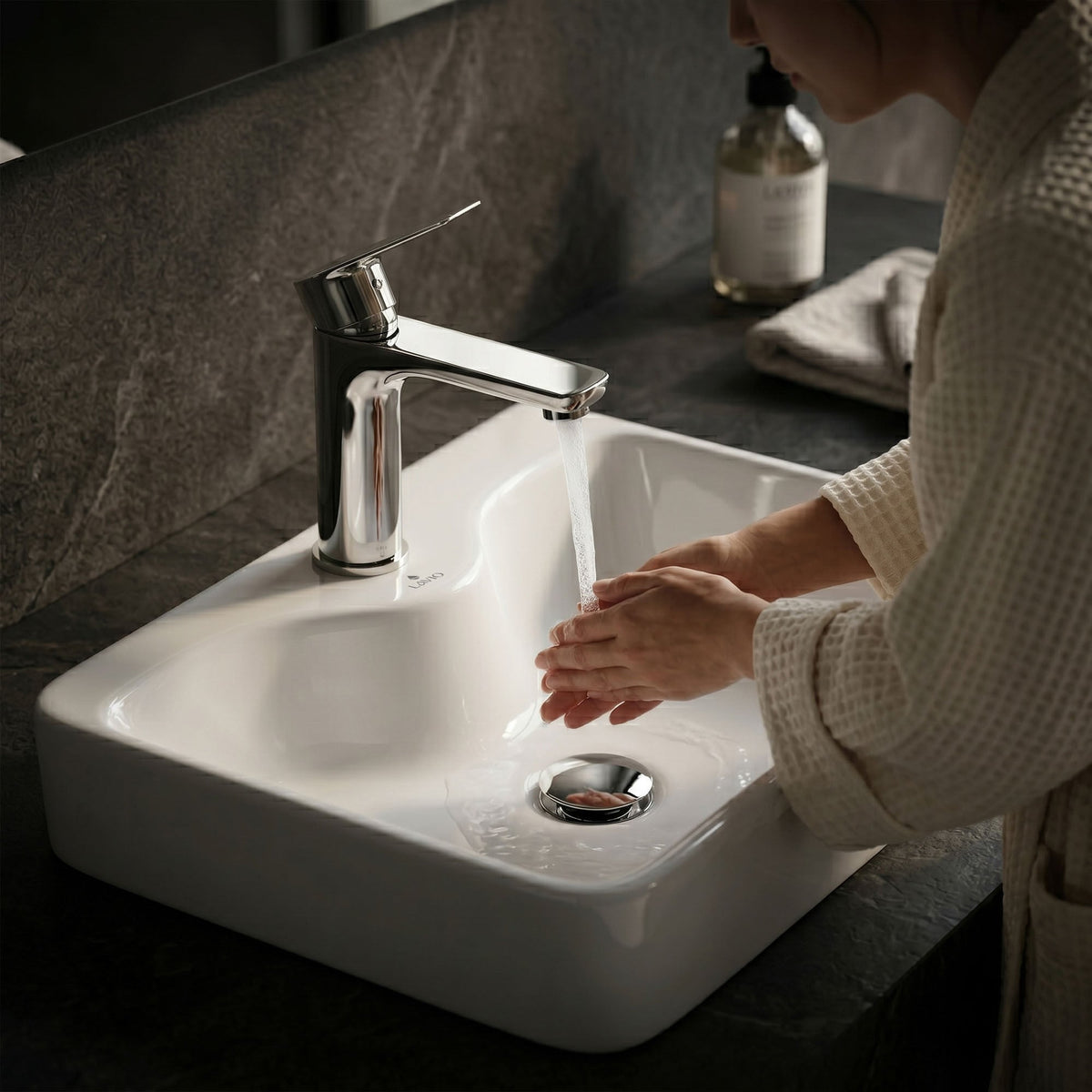 Lavabo d'Appoggio Rettangolare Ceramica 47 cm – Bianco
