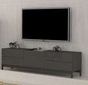 Porta tv METIS 170 cm con piedi 1 anta + 4 cassetti.