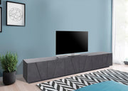 Porta tv PING 240 cm 6 ante battenti.