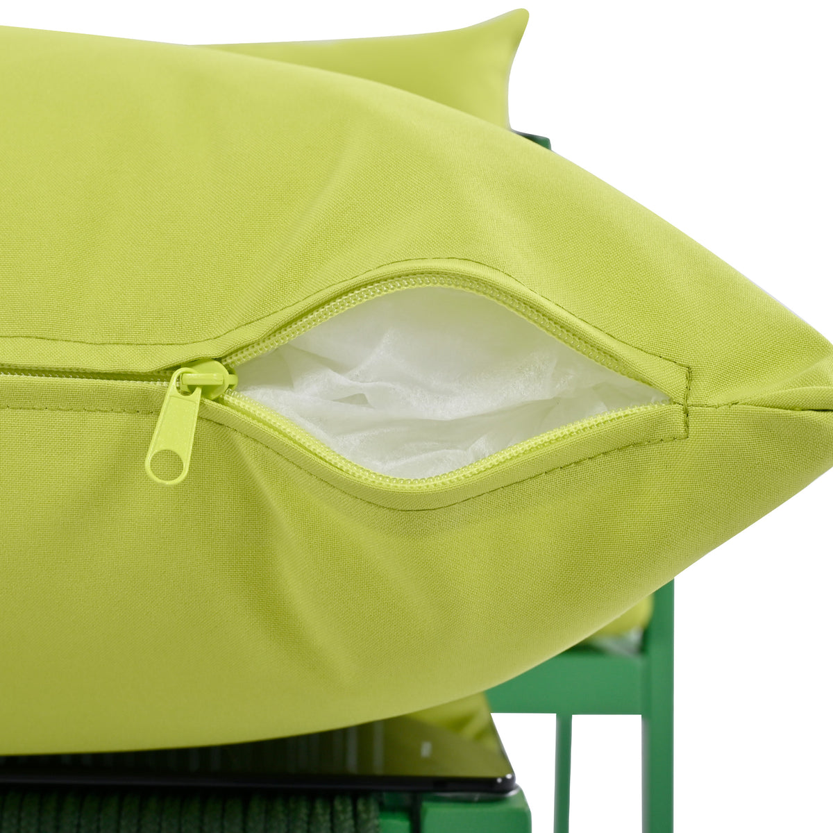 Set Patio Corda 4 Pezzi Verde Giallo