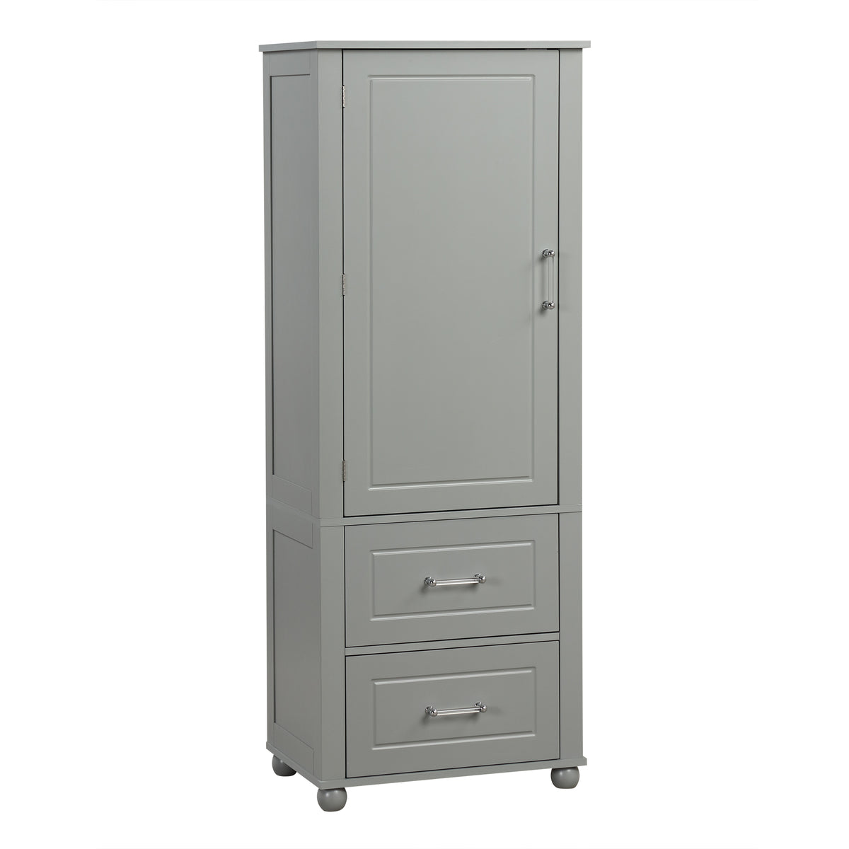 Mobile Bagno Alto Grigio 2 Cassetti 156cm