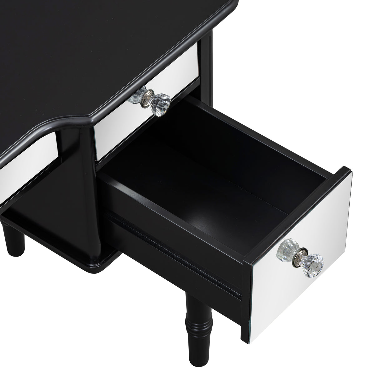 Set Toeletta Nera 109cm con Sgabello