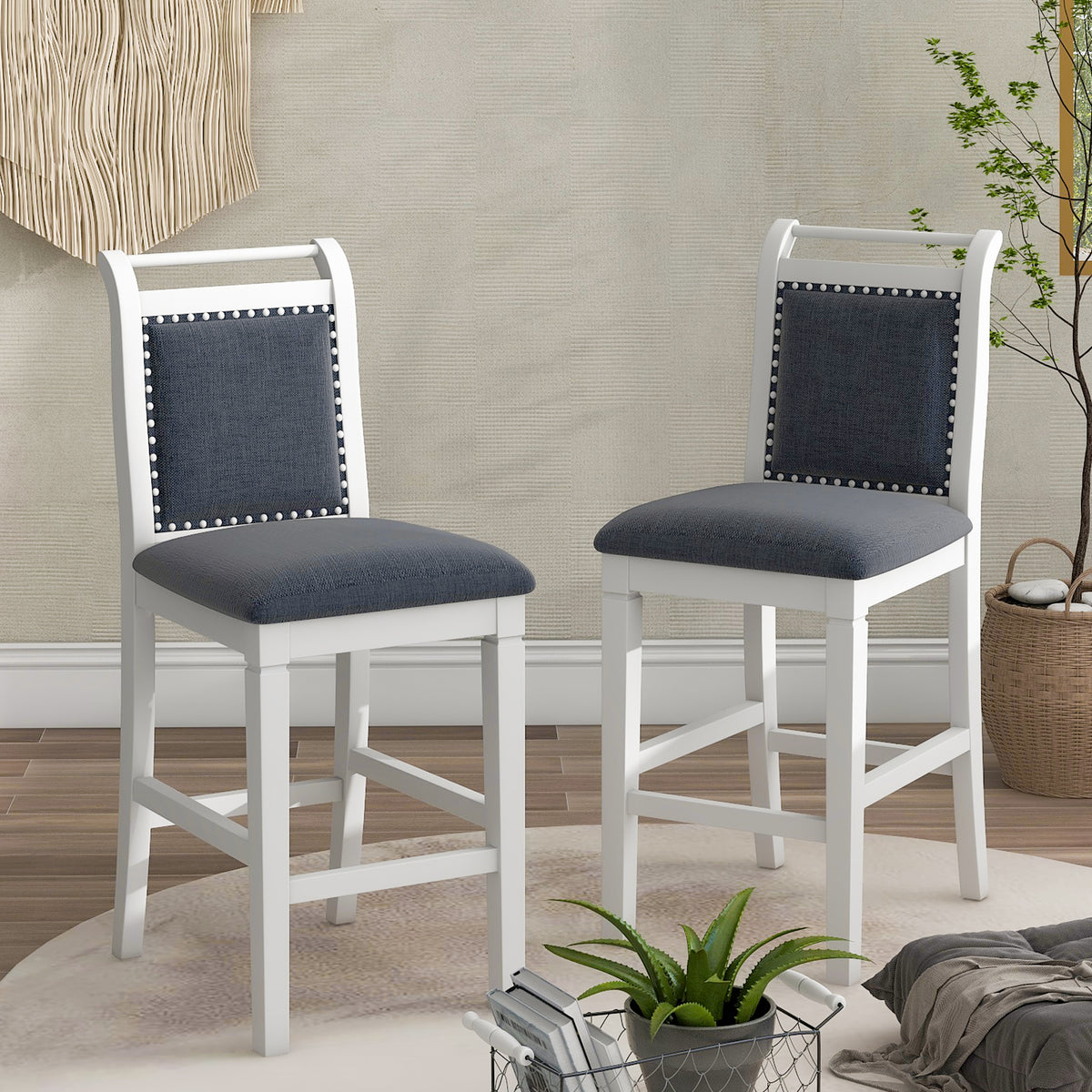 Set Tavolo Pranzo 3 Pezzi Ribaltabile Bianco Grigio