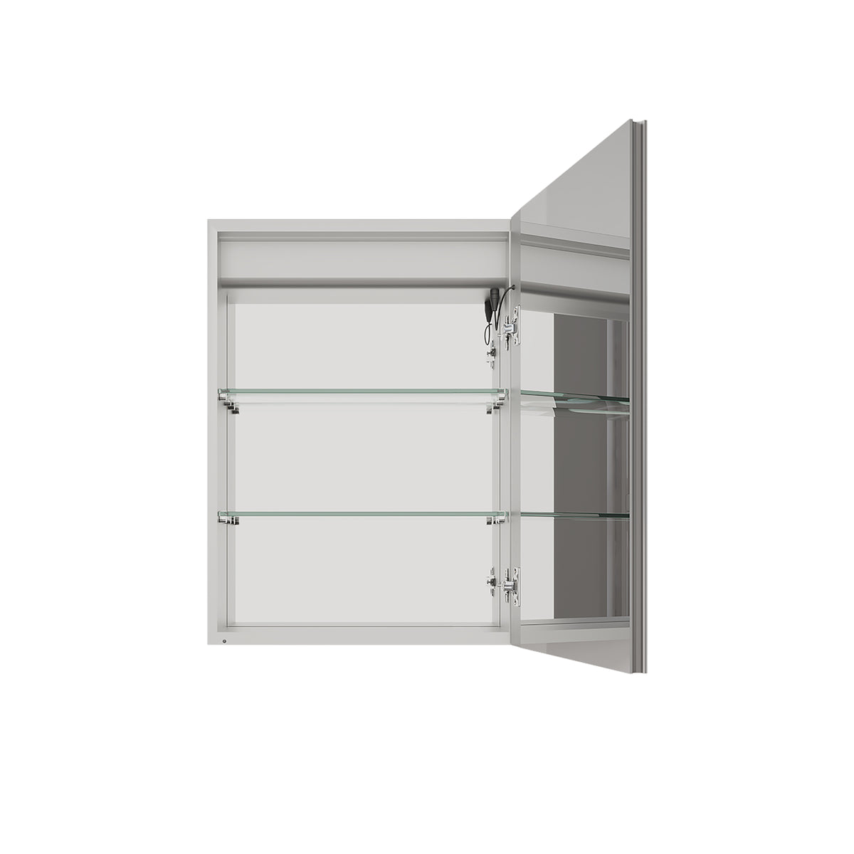 Armadietto Bagno LED 66x51cm Antiappannamento