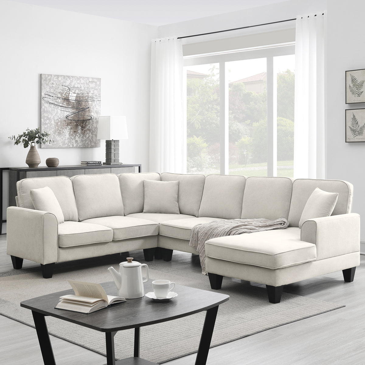 Divano UrbanoLuxe 7 Posti Elegante
