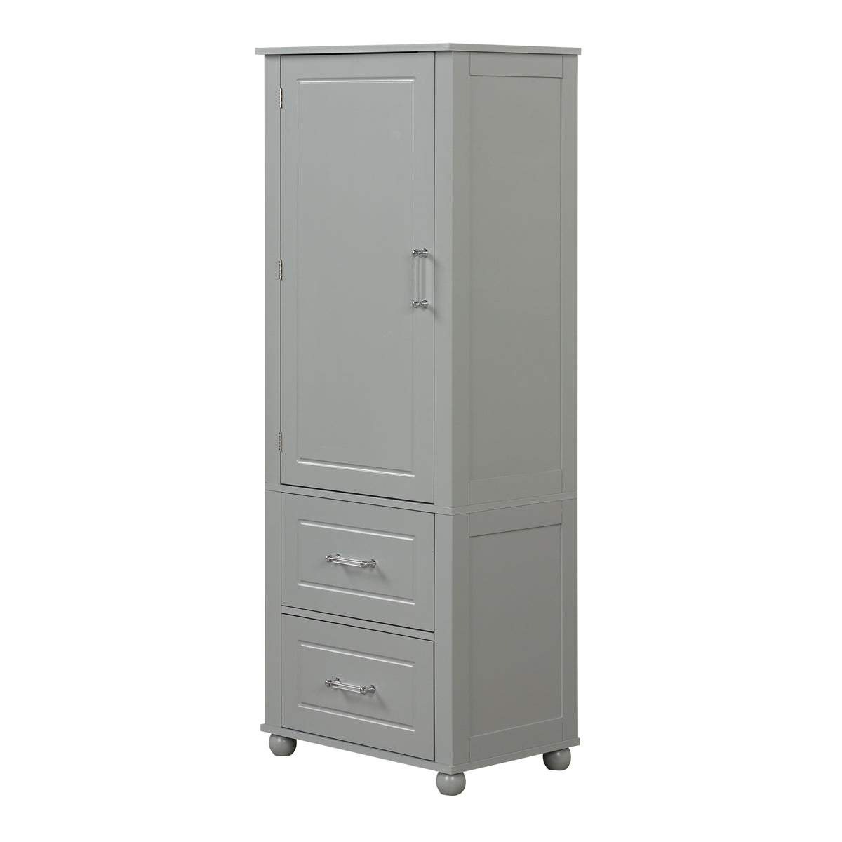 Mobile Bagno Alto Grigio 2 Cassetti 156cm