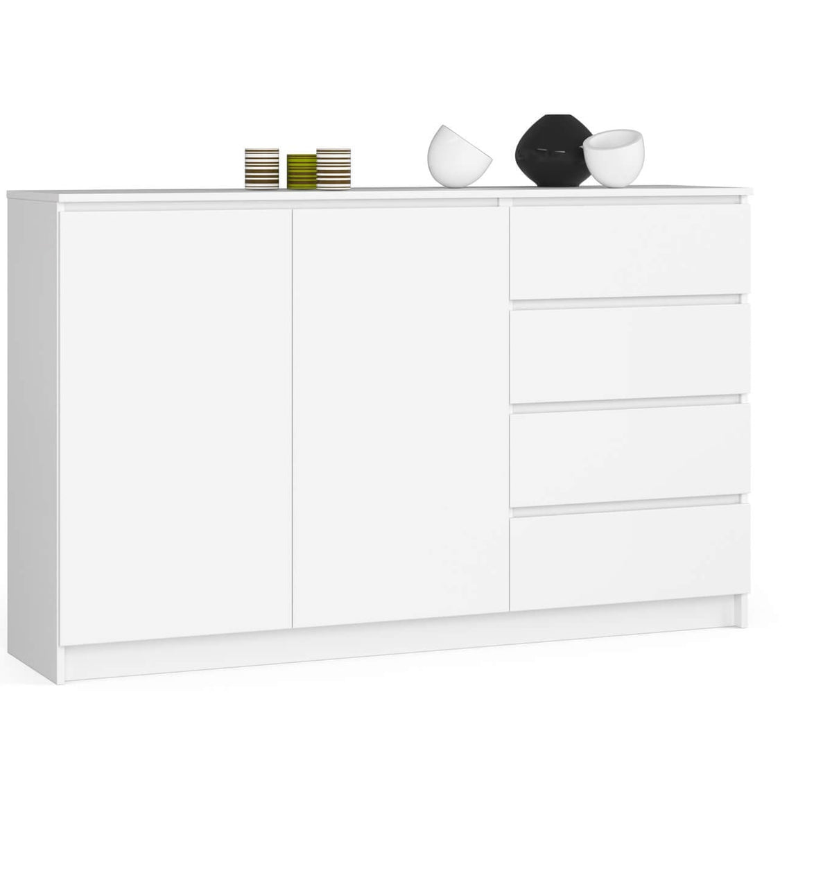 Credenza Linea 160 cm 4 Cassetti 2 Ante – Bianco