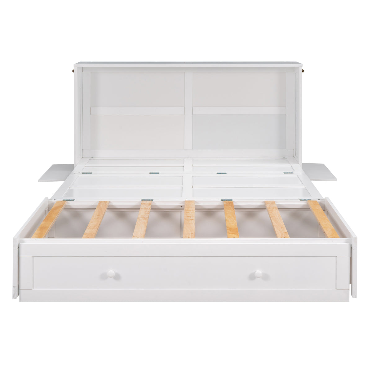 Letto Murphy Queen Bianco con Cassetto