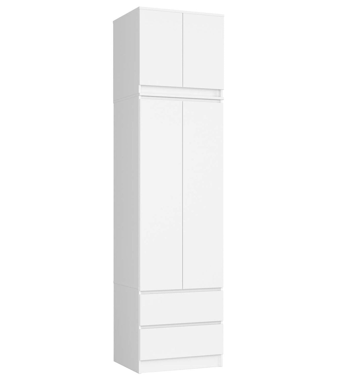 Armadio Linea 60 cm con Sopralzo 2 Ante – Bianco