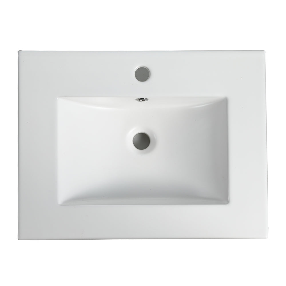 Lavabo Ceramica 61cm Bianco