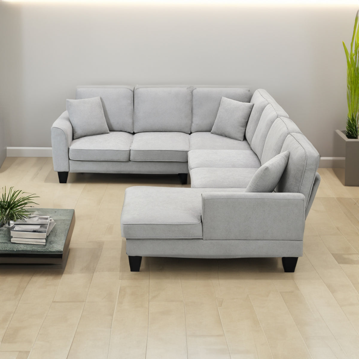 Divano Angolare Urbano 7 Posti - Comfort Moderno