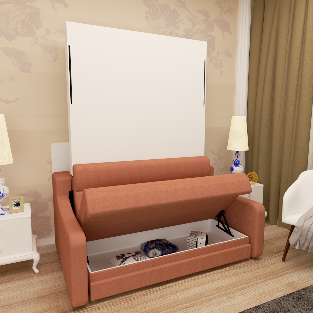 Mobile Bagno Porte Cassetti Ripiani Bianco