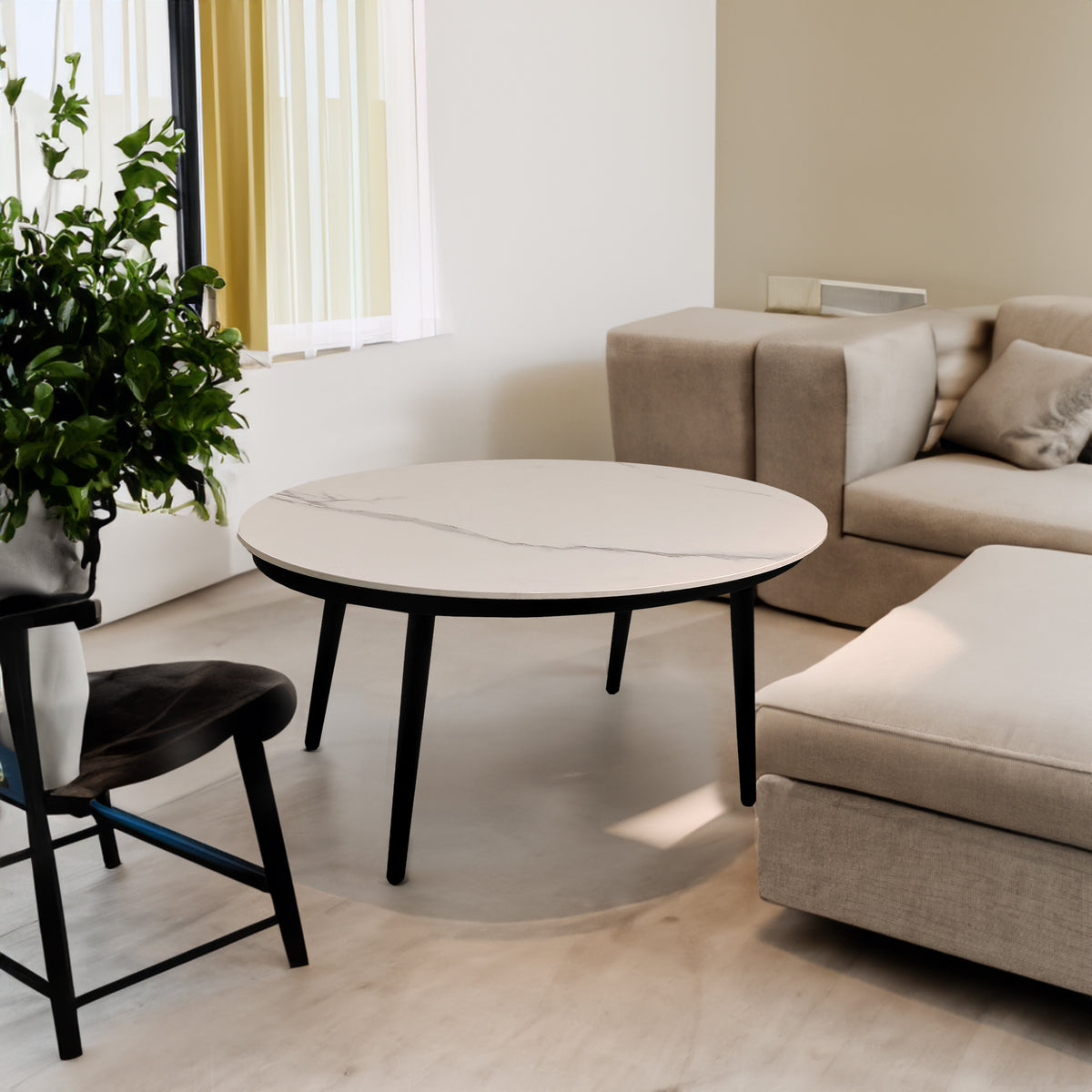 Set Patio Alluminio 5 Pezzi Nero