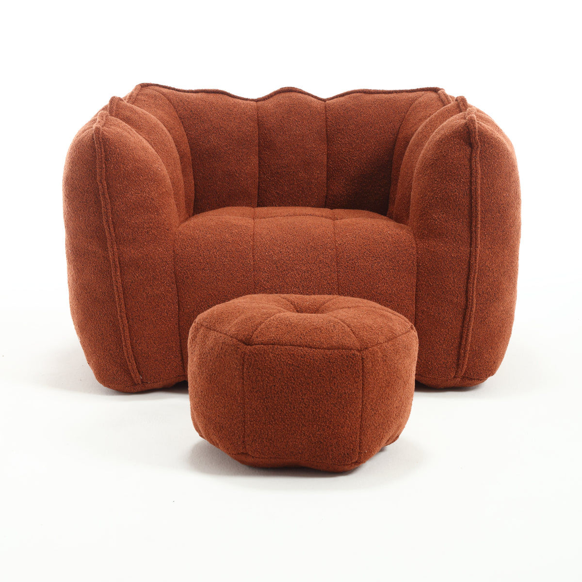 Cushy Square: Poltrona e Poggiapiedi in Schiuma Lusso