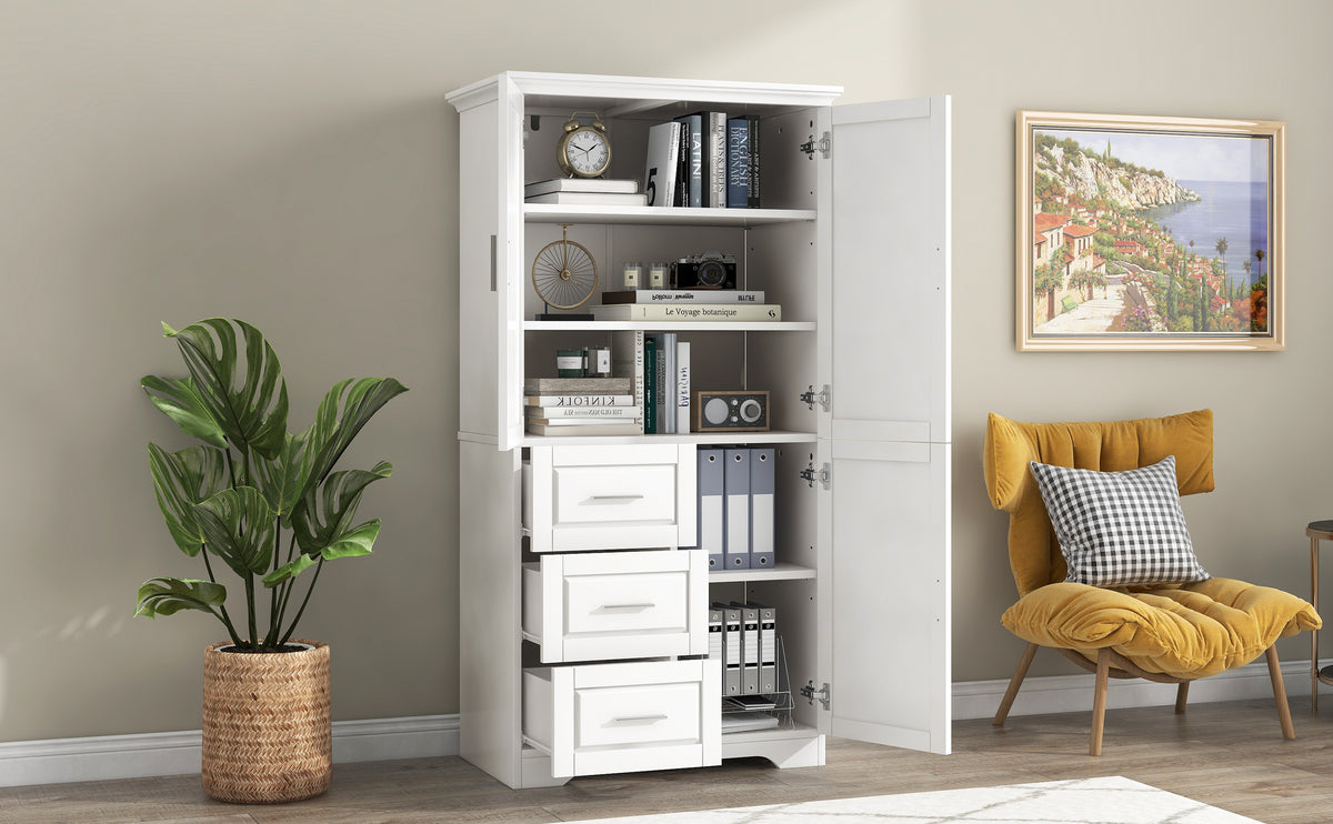 Mobile Bagno Alto Porte Cassetti Bianco