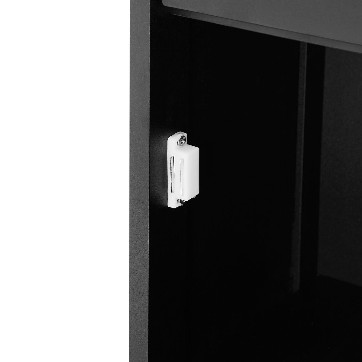 Mobile Bagno Stretto Alto Nero 170cm