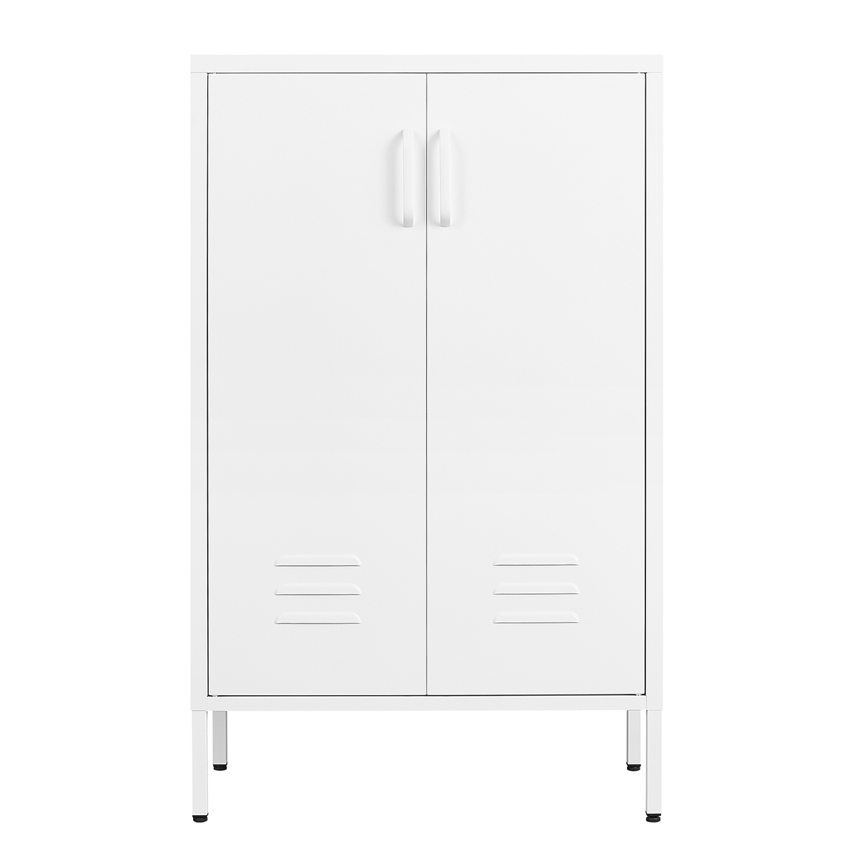 Armadietto Acciaio 2 Porte Bianco