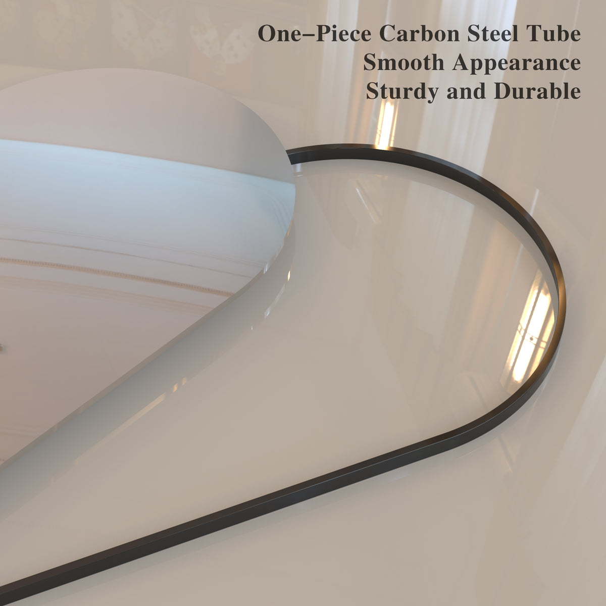 Specchio Arco 180x81cm Nero Corpo Intero