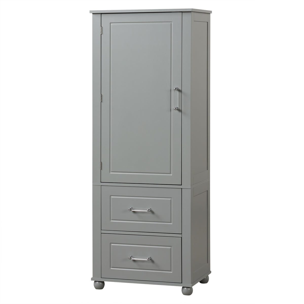 Mobile Bagno Alto Grigio 2 Cassetti 156cm