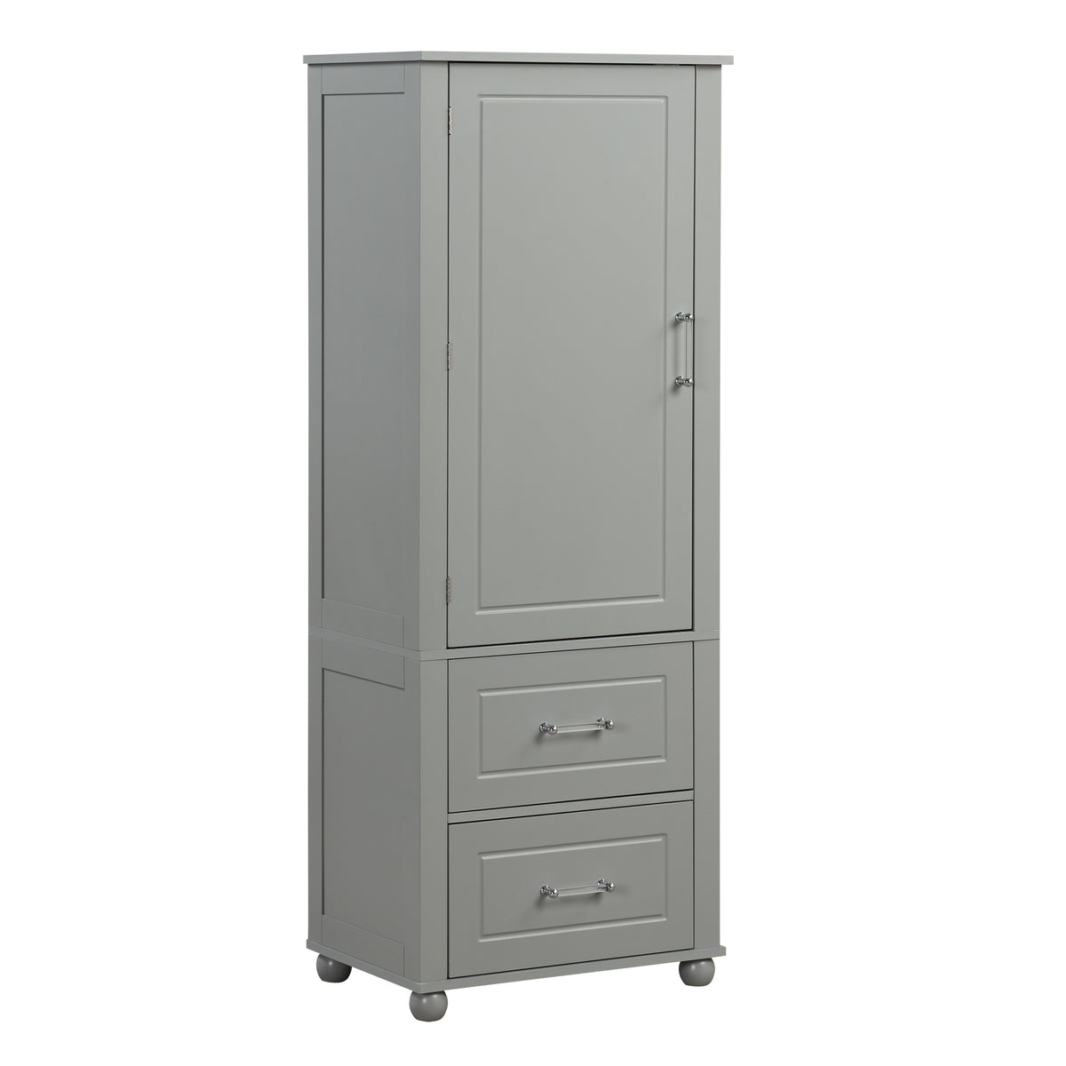 Mobile Bagno Alto Grigio 2 Cassetti 156cm