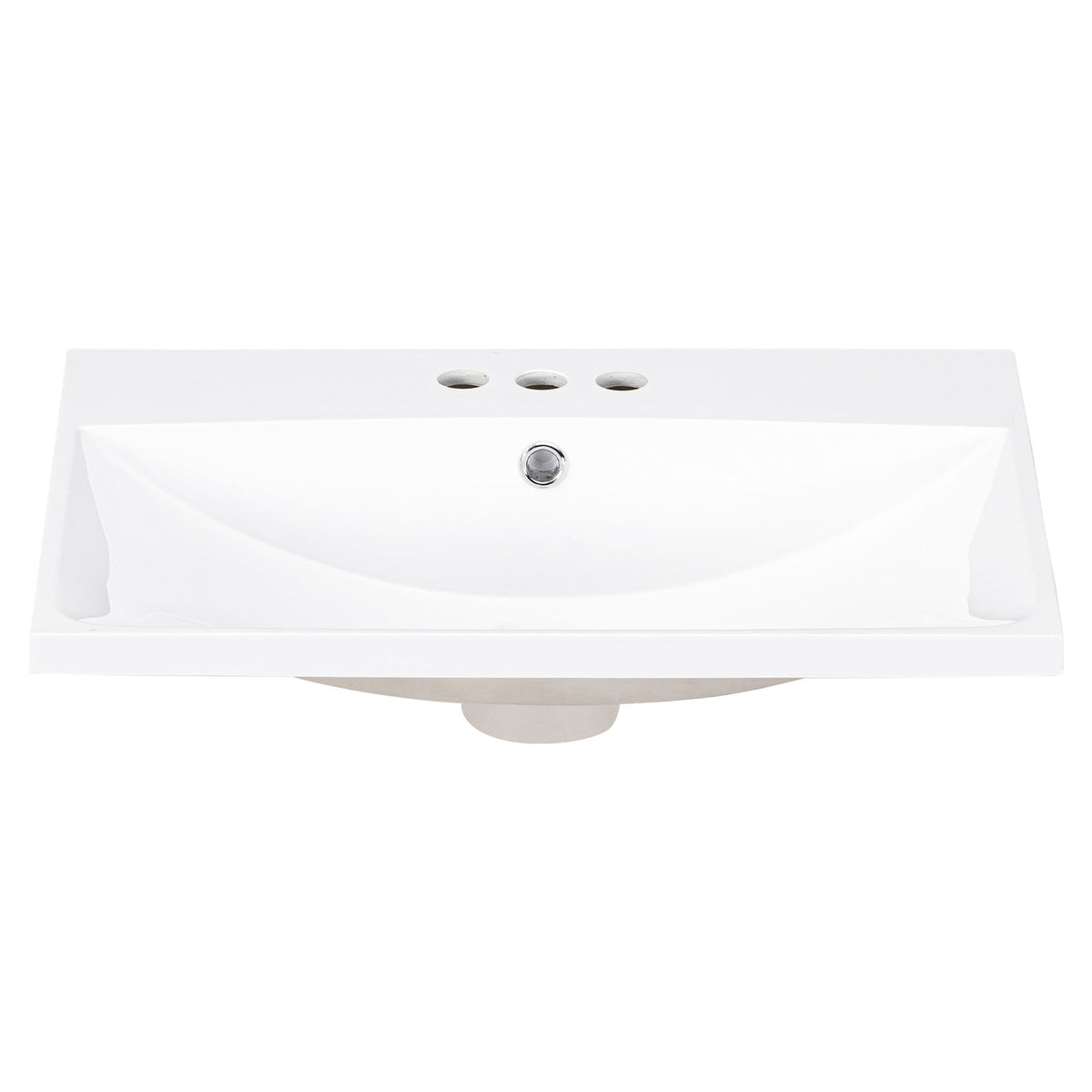 Piano Lavabo 61cm Ceramica Bianco