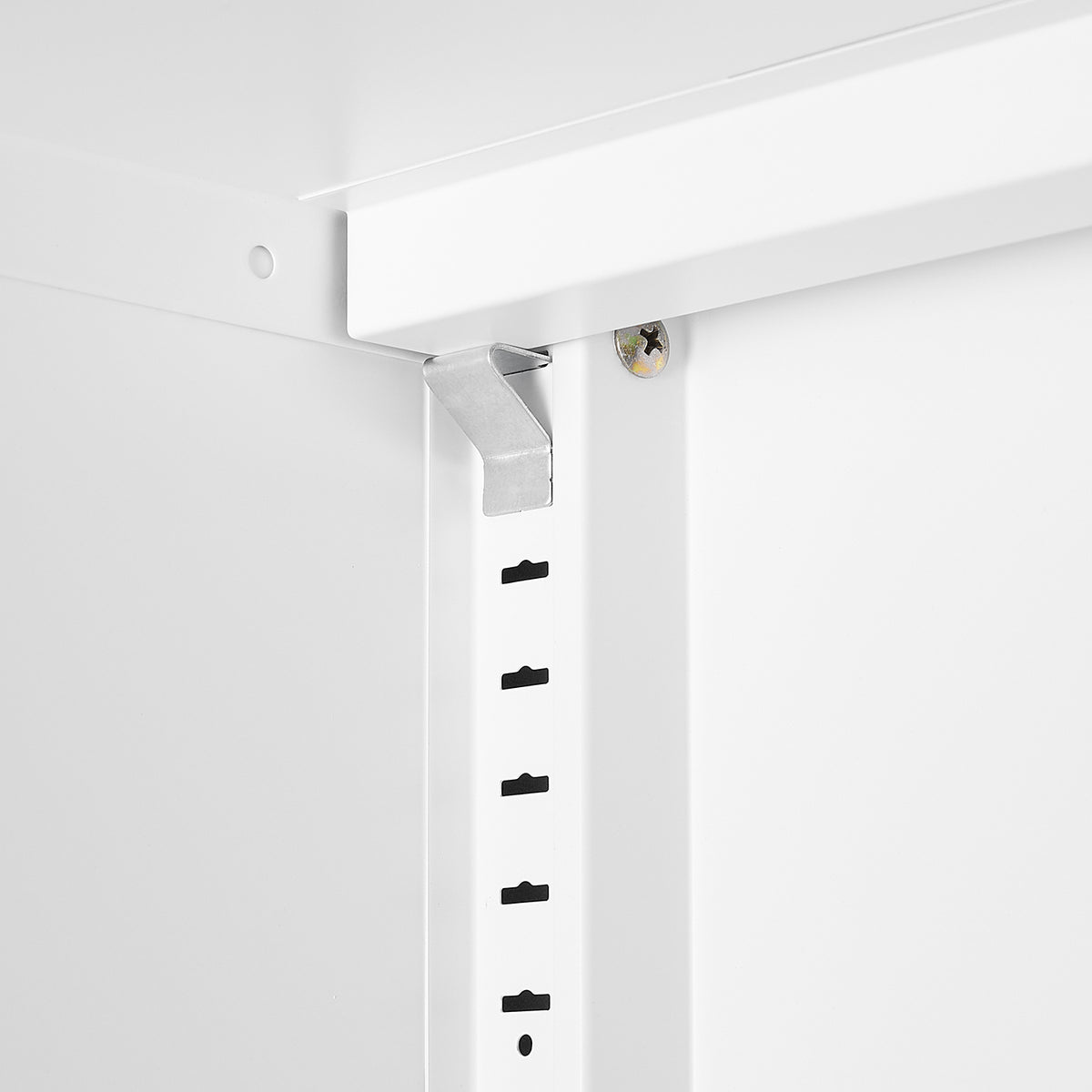 Armadietto Acciaio 2 Porte Bianco
