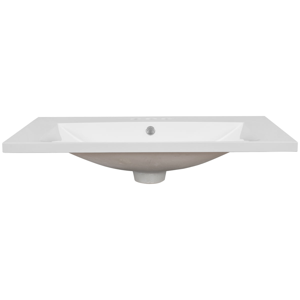 Piano Lavabo 76cm Ceramica Bianco