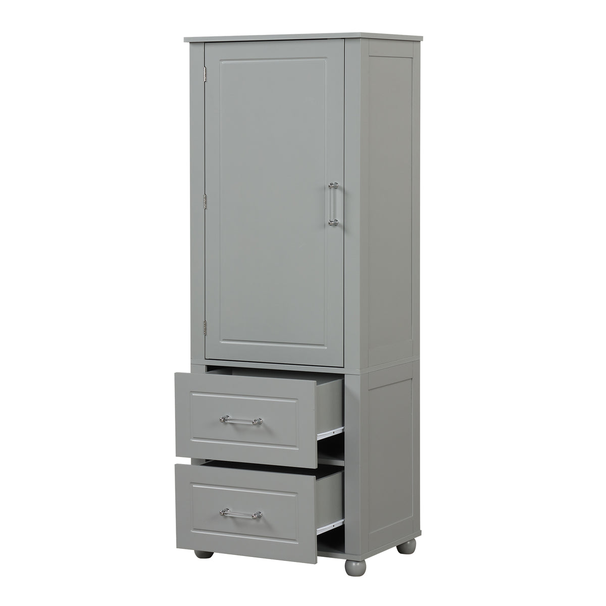 Mobile Bagno Alto Grigio 2 Cassetti 156cm
