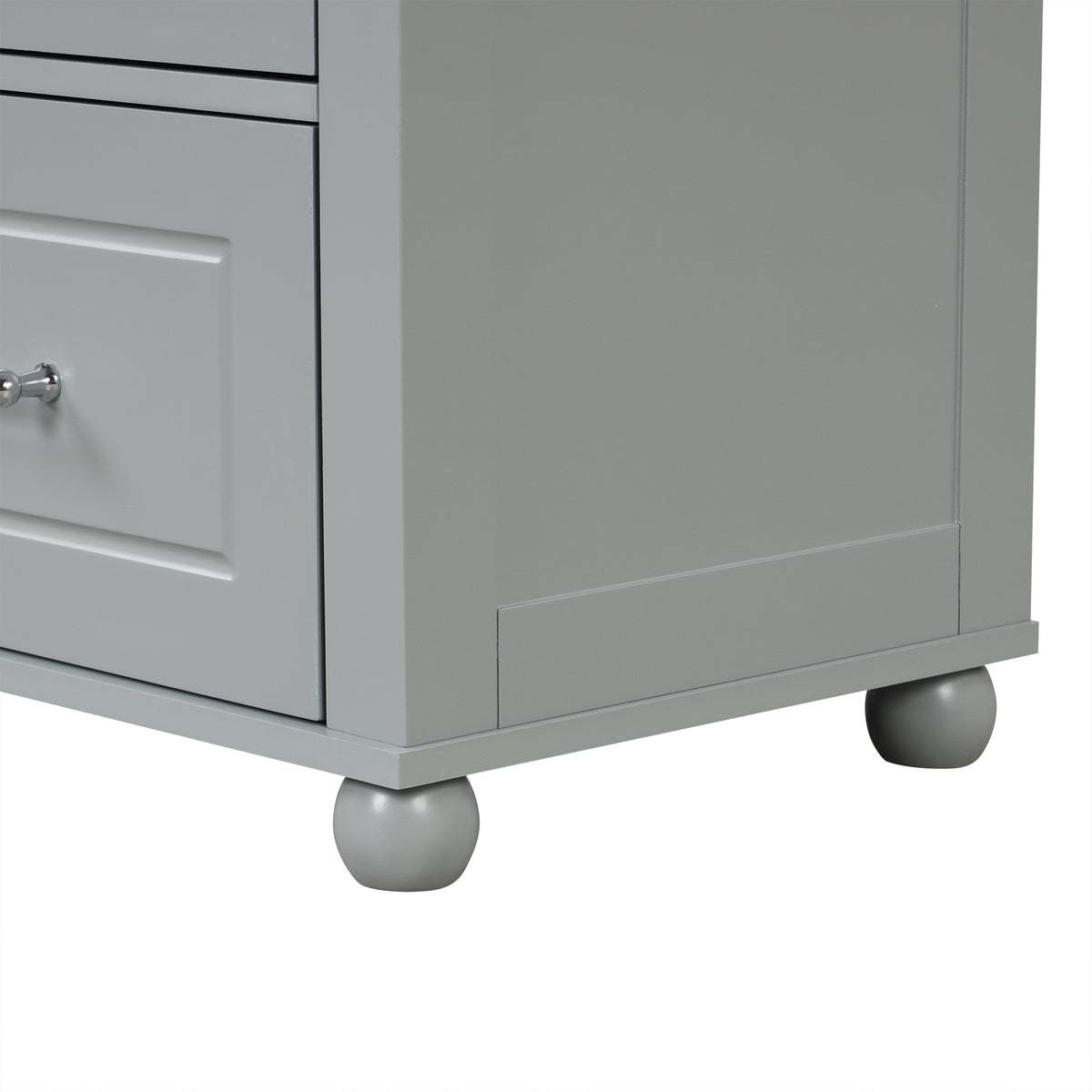 Mobile Bagno Alto Grigio 2 Cassetti 156cm
