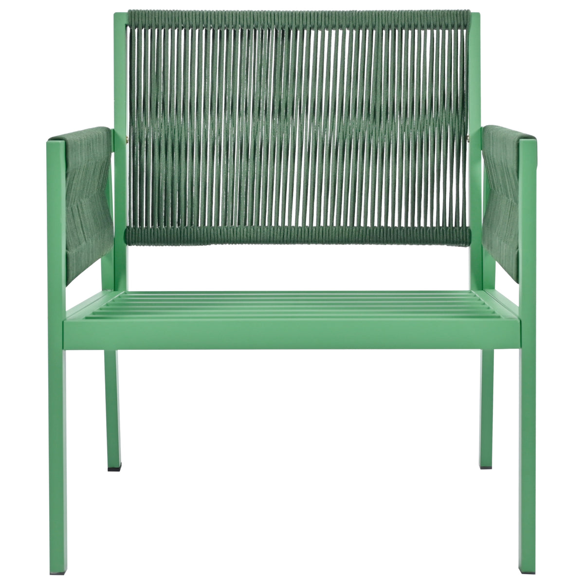 Set Patio Corda 4 Pezzi Verde Giallo