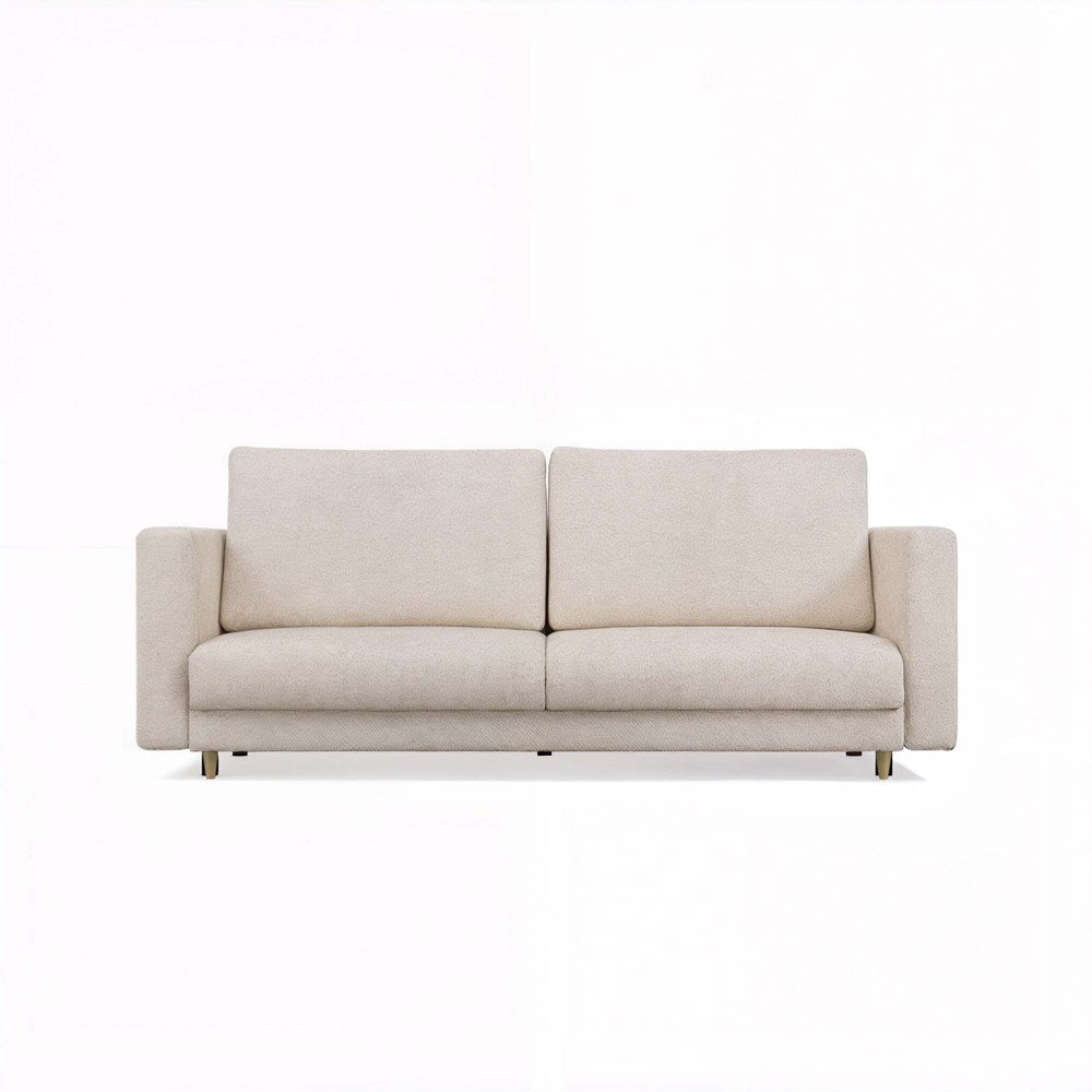 Divano Lina 3 Posti con Funzione Letto – Beige 221x98x90 cm