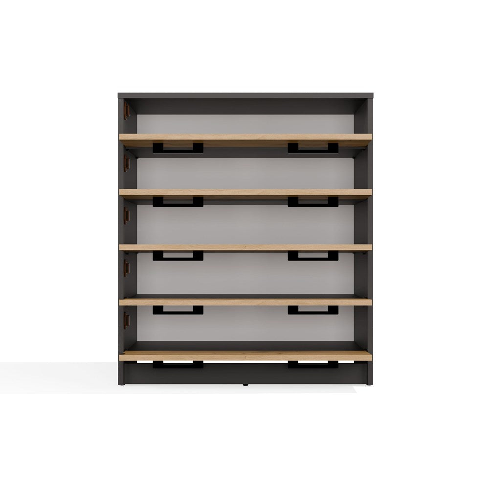 Scarpiera Linea 5 Ante – Antracite e Rovere