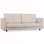 Divano Lina 3 Posti con Funzione Letto – Beige 221x98x90 cm