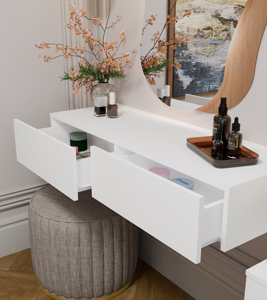 Cassettiera Sospesa 110 cm — Bianco Neve
