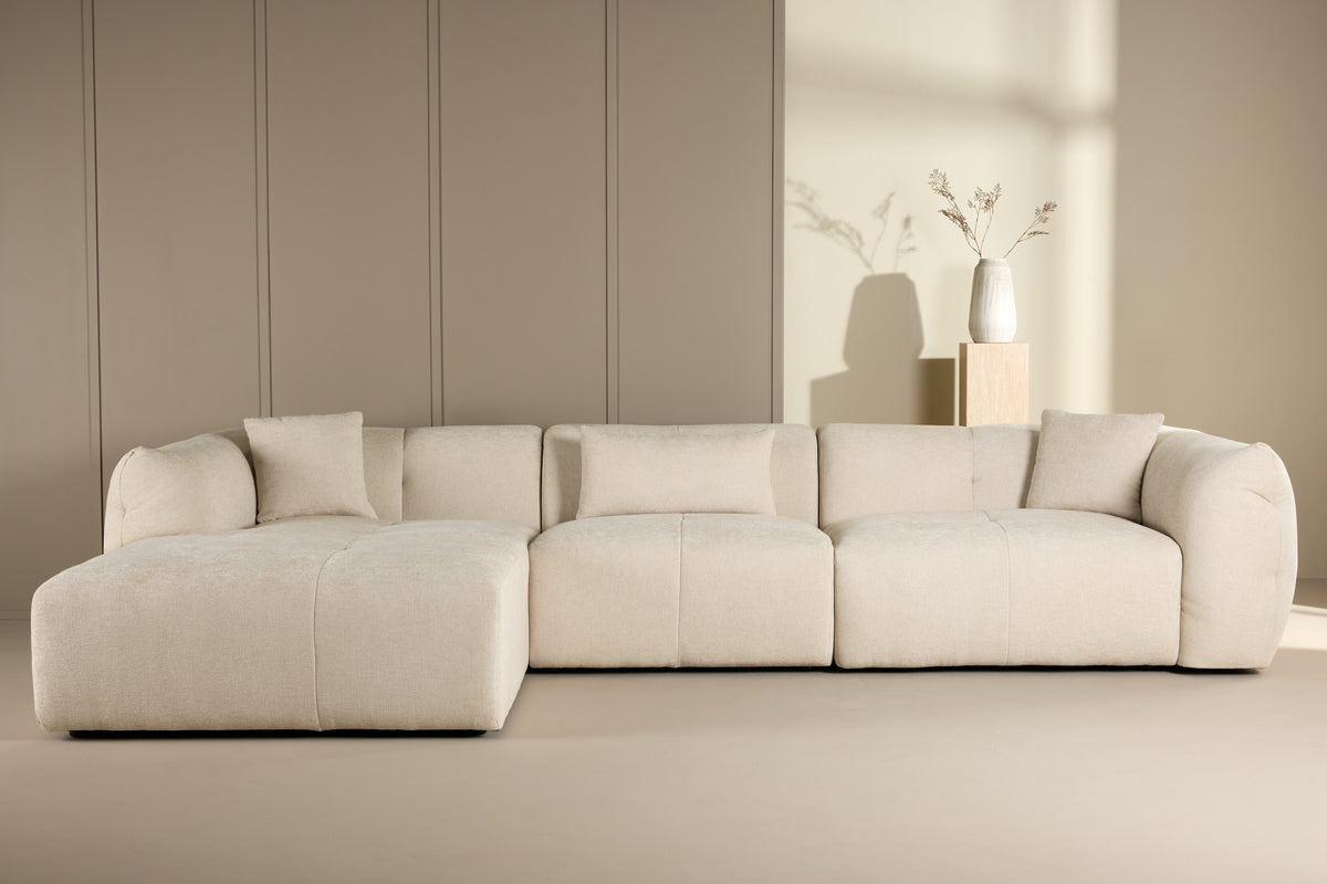 Positano — Divano Angolare su Misura | Tessuto Beige Premium