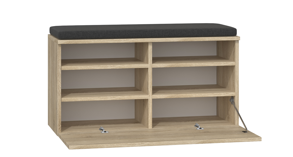 Scarpiera Aria 85 cm con Seduta – Rovere Sonoma