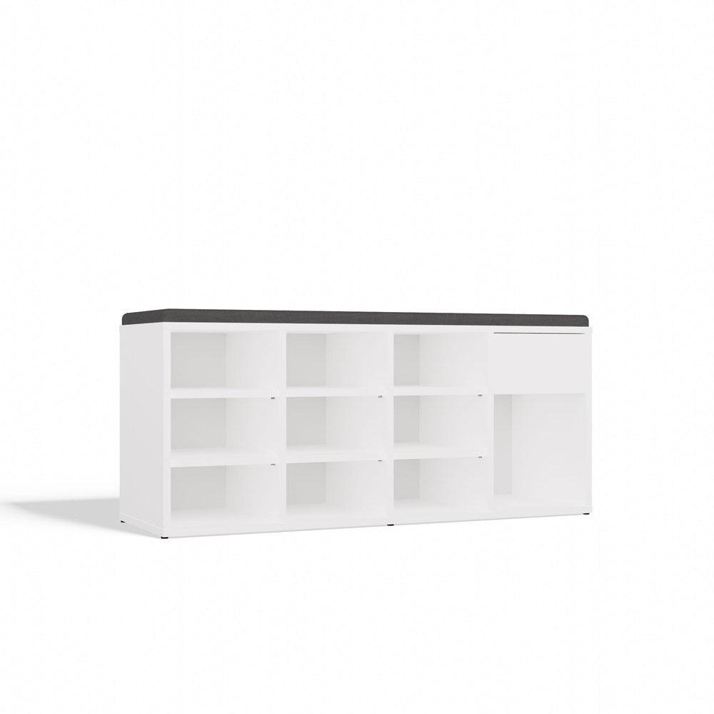 Scarpiera Sera con Seduta 3 Livelli – Bianco