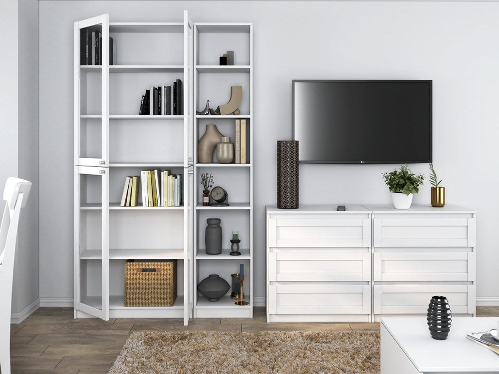 Libreria con Anta Bianca 40x29x200 cm