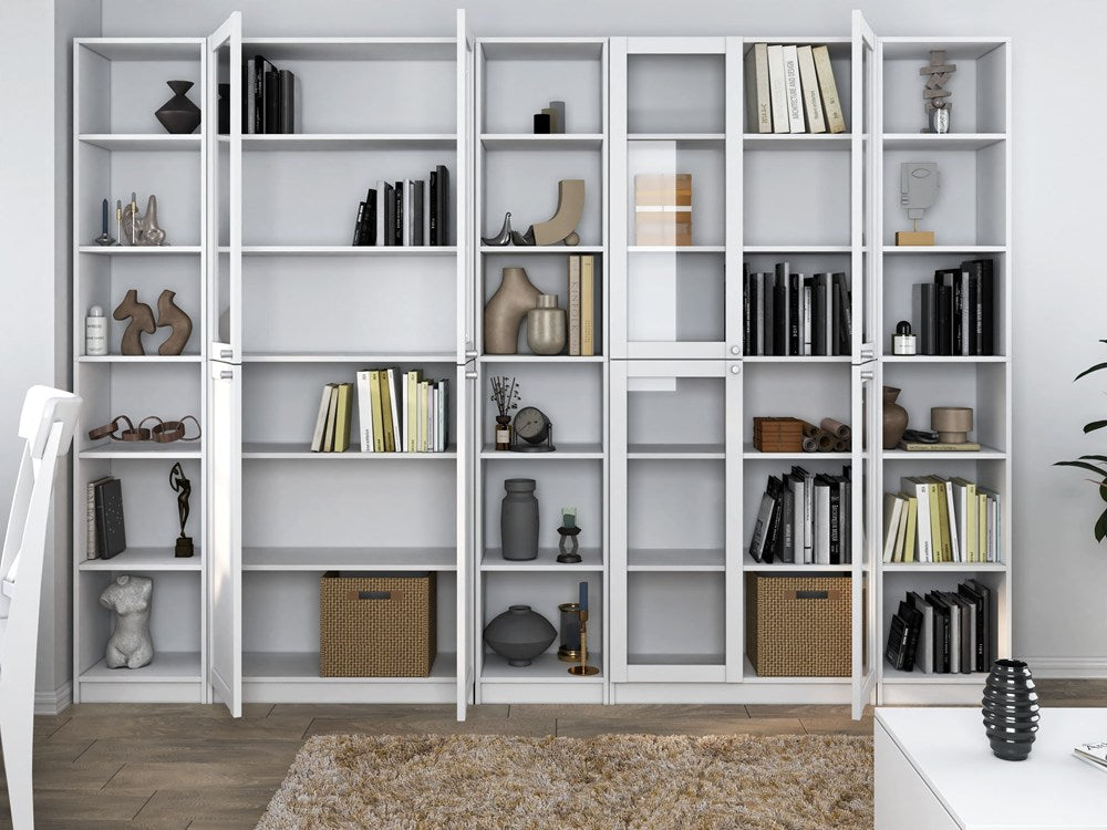 Libreria con Anta Bianca 40x29x200 cm