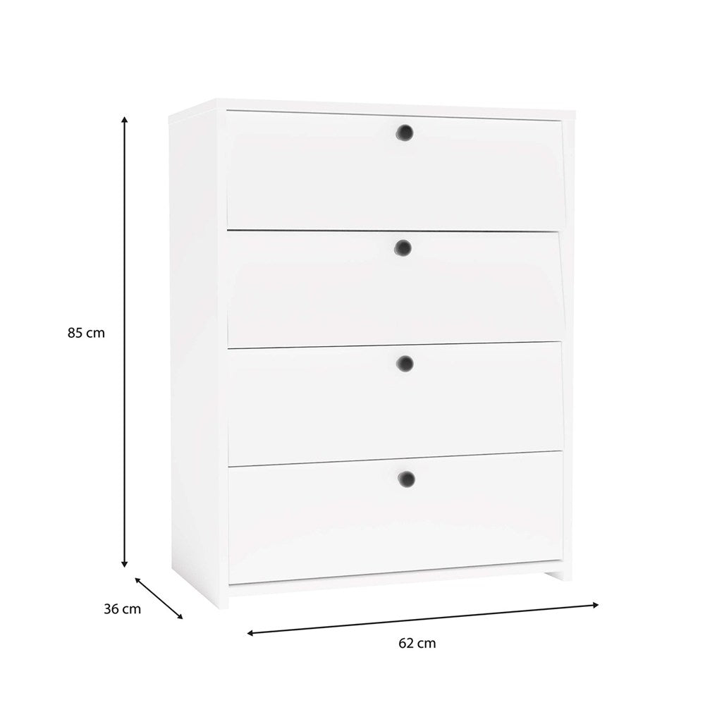 Scarpiera Linea 66 cm 4 Ante – Bianca