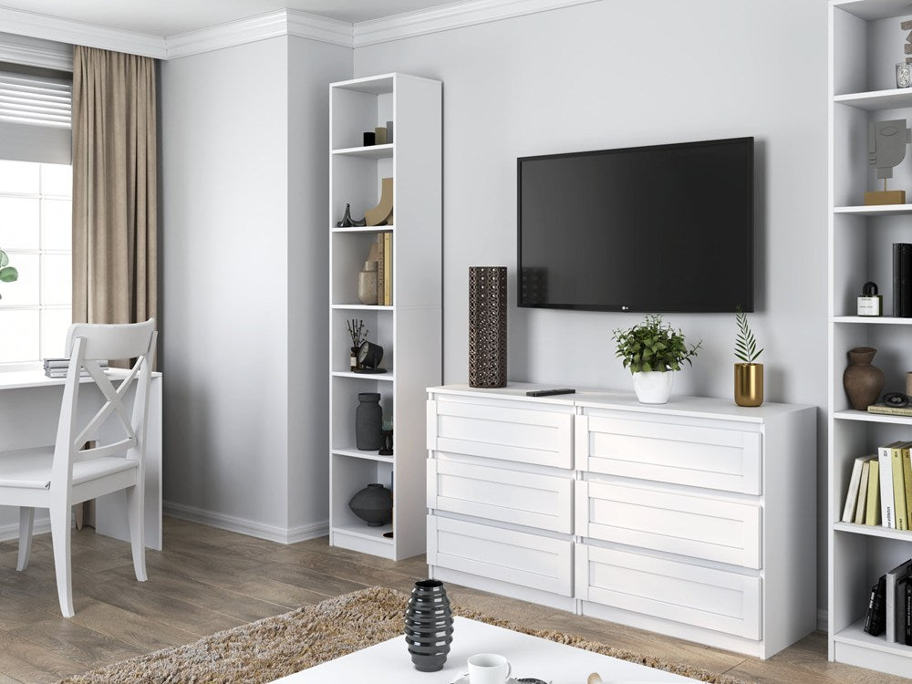 Libreria con Anta Bianca 40x29x200 cm