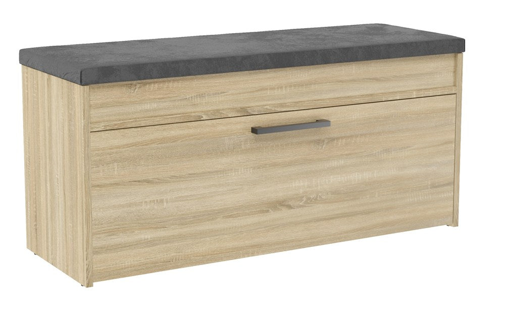 Scarpiera Nobile 100 cm con Seduta e Vano – Rovere Sonoma