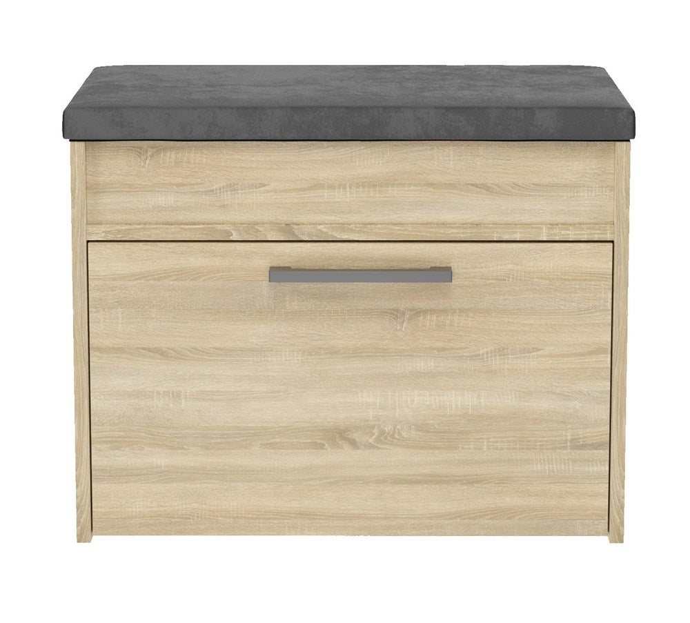 Scarpiera Nobile 60 cm con Seduta e Vano – Rovere Sonoma
