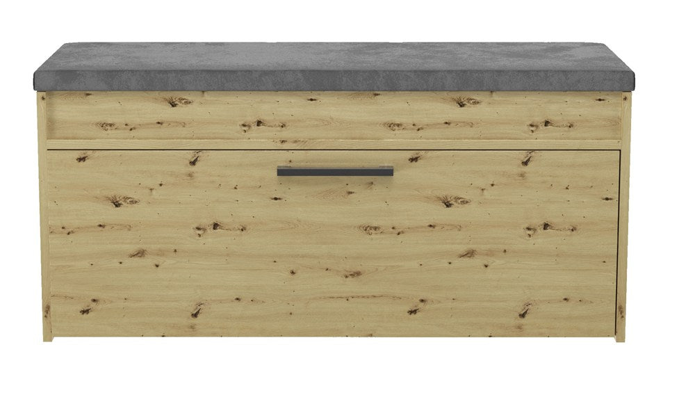 Scarpiera Nobile 100 cm con Seduta e Vano – Rovere Artisan