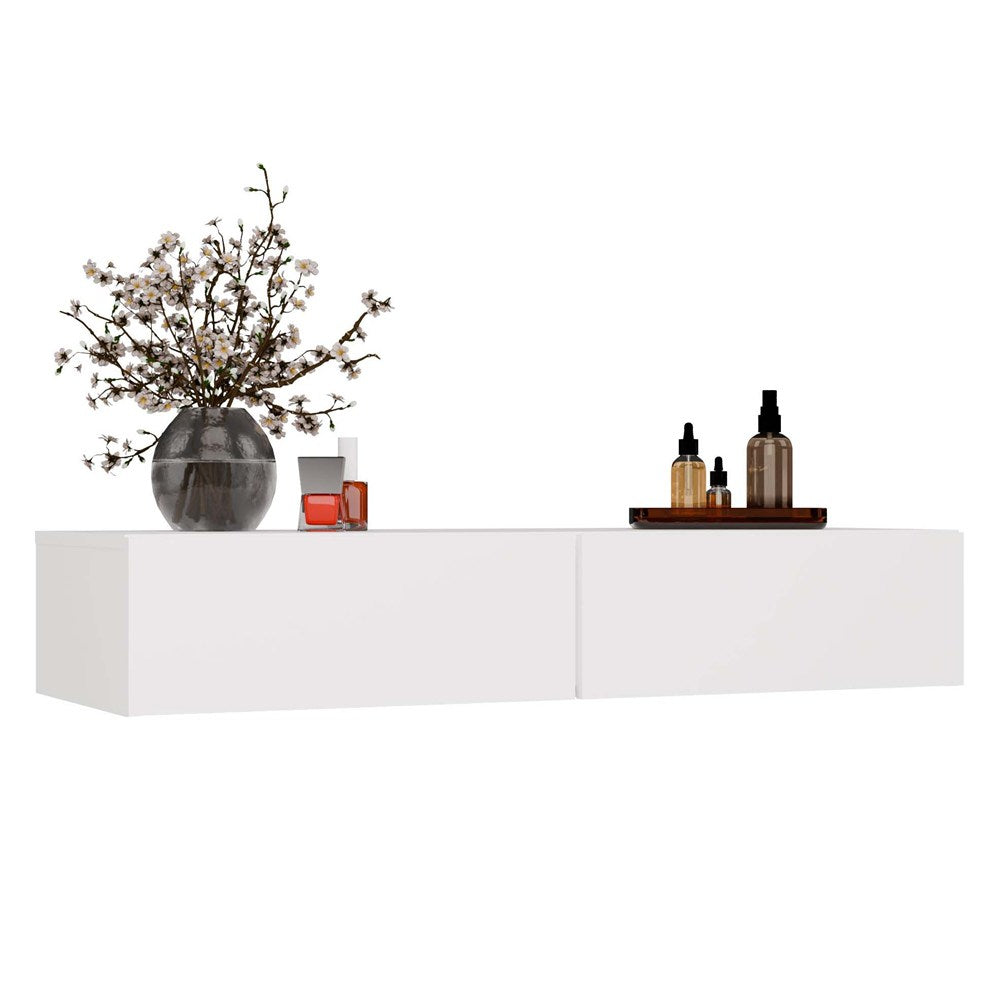 Cassettiera Sospesa 110 cm — Bianco Neve