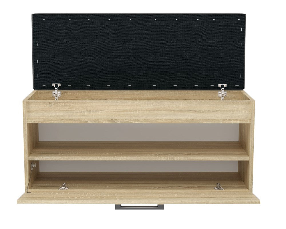 Scarpiera Nobile 100 cm con Seduta e Vano – Rovere Sonoma
